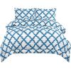 imageUtopia Bedding Printed Comforter Set with 2 Pillow Shams  Luxurious Brushed Microfiber  Down Alternative Comforter  Soft and Comfortable Bulk Pack of 3 KingCal King White Blue