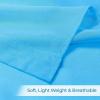 imageUtopia Bedding Sheer Curtains Aqua 2 Panels Set Rod Pocket Drapes 54W x 63L Inches Luxurious Window Treatment Voile for Bedroom and Living RoomAqua