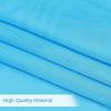 imageUtopia Bedding Sheer Curtains Aqua 2 Panels Set Rod Pocket Drapes 54W x 63L Inches Luxurious Window Treatment Voile for Bedroom and Living RoomAqua