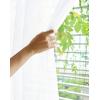 imageUtopia Bedding Sheer Curtains Aqua 2 Panels Set Rod Pocket Drapes 54W x 63L Inches Luxurious Window Treatment Voile for Bedroom and Living RoomWhite