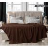 imageUtopia Bedding Sky Blue 100 Cotton Blanket Queen Size  90x90 Inch 350GSM Lightweight Soft and Breathable Thermal Blanket for All SeasonsBrown