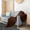 imageUtopia Bedding Sky Blue 100 Cotton Blanket Queen Size  90x90 Inch 350GSM Lightweight Soft and Breathable Thermal Blanket for All SeasonsBrown