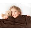 imageUtopia Bedding Sky Blue 100 Cotton Blanket Queen Size  90x90 Inch 350GSM Lightweight Soft and Breathable Thermal Blanket for All SeasonsBrown