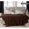 imageUtopia Bedding Sky Blue 100 Cotton Blanket Queen Size  90x90 Inch 350GSM Lightweight Soft and Breathable Thermal Blanket for All SeasonsBrown
