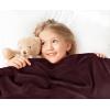 imageUtopia Bedding Sky Blue 100 Cotton Blanket Queen Size  90x90 Inch 350GSM Lightweight Soft and Breathable Thermal Blanket for All SeasonsBurgundy