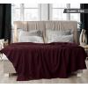 imageUtopia Bedding Sky Blue 100 Cotton Blanket Queen Size  90x90 Inch 350GSM Lightweight Soft and Breathable Thermal Blanket for All SeasonsBurgundy