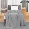 imageUtopia Bedding Sky Blue 100 Cotton Blanket Queen Size  90x90 Inch 350GSM Lightweight Soft and Breathable Thermal Blanket for All SeasonsCool Grey