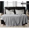 imageUtopia Bedding Sky Blue 100 Cotton Blanket Queen Size  90x90 Inch 350GSM Lightweight Soft and Breathable Thermal Blanket for All SeasonsCool Grey
