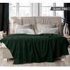 imageUtopia Bedding Sky Blue 100 Cotton Blanket Queen Size  90x90 Inch 350GSM Lightweight Soft and Breathable Thermal Blanket for All SeasonsForest Green
