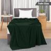 imageUtopia Bedding Sky Blue 100 Cotton Blanket Queen Size  90x90 Inch 350GSM Lightweight Soft and Breathable Thermal Blanket for All SeasonsForest Green