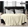 imageUtopia Bedding Sky Blue 100 Cotton Blanket Queen Size  90x90 Inch 350GSM Lightweight Soft and Breathable Thermal Blanket for All SeasonsIvory