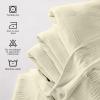 imageUtopia Bedding Sky Blue 100 Cotton Blanket Queen Size  90x90 Inch 350GSM Lightweight Soft and Breathable Thermal Blanket for All SeasonsIvory