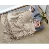 imageUtopia Bedding Sky Blue 100 Cotton Blanket Queen Size  90x90 Inch 350GSM Lightweight Soft and Breathable Thermal Blanket for All SeasonsKhaki