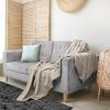 imageUtopia Bedding Sky Blue 100 Cotton Blanket Queen Size  90x90 Inch 350GSM Lightweight Soft and Breathable Thermal Blanket for All SeasonsKhaki