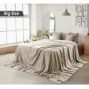 imageUtopia Bedding Sky Blue 100 Cotton Blanket Queen Size  90x90 Inch 350GSM Lightweight Soft and Breathable Thermal Blanket for All SeasonsKhaki
