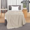 imageUtopia Bedding Sky Blue 100 Cotton Blanket Queen Size  90x90 Inch 350GSM Lightweight Soft and Breathable Thermal Blanket for All SeasonsKhaki