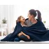 imageUtopia Bedding Sky Blue 100 Cotton Blanket Queen Size  90x90 Inch 350GSM Lightweight Soft and Breathable Thermal Blanket for All SeasonsNavy