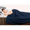 imageUtopia Bedding Sky Blue 100 Cotton Blanket Queen Size  90x90 Inch 350GSM Lightweight Soft and Breathable Thermal Blanket for All SeasonsNavy
