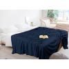 imageUtopia Bedding Sky Blue 100 Cotton Blanket Queen Size  90x90 Inch 350GSM Lightweight Soft and Breathable Thermal Blanket for All SeasonsNavy