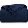imageUtopia Bedding Sky Blue 100 Cotton Blanket Queen Size  90x90 Inch 350GSM Lightweight Soft and Breathable Thermal Blanket for All SeasonsNavy