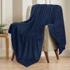 imageUtopia Bedding Sky Blue 100 Cotton Blanket Queen Size  90x90 Inch 350GSM Lightweight Soft and Breathable Thermal Blanket for All SeasonsNavy