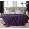 imageUtopia Bedding Sky Blue 100 Cotton Blanket Queen Size  90x90 Inch 350GSM Lightweight Soft and Breathable Thermal Blanket for All SeasonsPlum