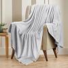 imageUtopia Bedding Sky Blue 100 Cotton Blanket Queen Size  90x90 Inch 350GSM Lightweight Soft and Breathable Thermal Blanket for All SeasonsSilver