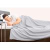 imageUtopia Bedding Sky Blue 100 Cotton Blanket Queen Size  90x90 Inch 350GSM Lightweight Soft and Breathable Thermal Blanket for All SeasonsSilver