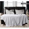 imageUtopia Bedding Sky Blue 100 Cotton Blanket Queen Size  90x90 Inch 350GSM Lightweight Soft and Breathable Thermal Blanket for All SeasonsSilver