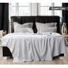imageUtopia Bedding Sky Blue 100 Cotton Blanket Queen Size  90x90 Inch 350GSM Lightweight Soft and Breathable Thermal Blanket for All SeasonsSilver