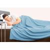 imageUtopia Bedding Sky Blue 100 Cotton Blanket Queen Size  90x90 Inch 350GSM Lightweight Soft and Breathable Thermal Blanket for All SeasonsSky Blue