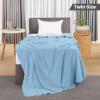 imageUtopia Bedding Sky Blue 100 Cotton Blanket Queen Size  90x90 Inch 350GSM Lightweight Soft and Breathable Thermal Blanket for All SeasonsSky Blue