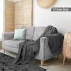 imageUtopia Bedding Sky Blue 100 Cotton Blanket Queen Size  90x90 Inch 350GSM Lightweight Soft and Breathable Thermal Blanket for All SeasonsSmoke Gray