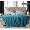 imageUtopia Bedding Sky Blue 100 Cotton Blanket Queen Size  90x90 Inch 350GSM Lightweight Soft and Breathable Thermal Blanket for All SeasonsTeal