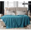 imageUtopia Bedding Sky Blue 100 Cotton Blanket Queen Size  90x90 Inch 350GSM Lightweight Soft and Breathable Thermal Blanket for All SeasonsTeal
