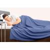 imageUtopia Bedding Sky Blue 100 Cotton Blanket Queen Size  90x90 Inch 350GSM Lightweight Soft and Breathable Thermal Blanket for All SeasonsWedgewood