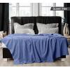 imageUtopia Bedding Sky Blue 100 Cotton Blanket Queen Size  90x90 Inch 350GSM Lightweight Soft and Breathable Thermal Blanket for All SeasonsWedgewood