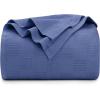 imageUtopia Bedding Sky Blue 100 Cotton Blanket Queen Size  90x90 Inch 350GSM Lightweight Soft and Breathable Thermal Blanket for All SeasonsWedgewood