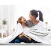 imageUtopia Bedding Sky Blue 100 Cotton Blanket Queen Size  90x90 Inch 350GSM Lightweight Soft and Breathable Thermal Blanket for All SeasonsWhite