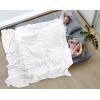 imageUtopia Bedding Sky Blue 100 Cotton Blanket Queen Size  90x90 Inch 350GSM Lightweight Soft and Breathable Thermal Blanket for All SeasonsWhite