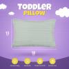 imageUtopia Bedding Toddler Pillow White 24 Pack 12x20 Small Kids Pillow for Sleeping Soft and Breathable Cotton Blend Shell Ideal for Toddler Bed and Travel Intended for Age 2 and upLight Grey