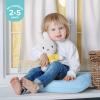 imageUtopia Bedding Toddler Pillow White 24 Pack 12x20 Small Kids Pillow for Sleeping Soft and Breathable Cotton Blend Shell Ideal for Toddler Bed and Travel Intended for Age 2 and upLight Blue
