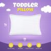 imageUtopia Bedding Toddler Pillow White 24 Pack 12x20 Small Kids Pillow for Sleeping Soft and Breathable Cotton Blend Shell Ideal for Toddler Bed and Travel Intended for Age 2 and upWhite