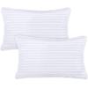 imageUtopia Bedding Toddler Pillow White 24 Pack 12x20 Small Kids Pillow for Sleeping Soft and Breathable Cotton Blend Shell Ideal for Toddler Bed and Travel Intended for Age 2 and upWhite