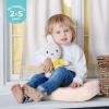 imageUtopia Bedding Toddler Pillow White 24 Pack 12x20 Small Kids Pillow for Sleeping Soft and Breathable Cotton Blend Shell Ideal for Toddler Bed and Travel Intended for Age 2 and upLight Pink