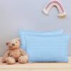 imageUtopia Bedding Toddler Pillow White 24 Pack 12x20 Small Kids Pillow for Sleeping Soft and Breathable Cotton Blend Shell Ideal for Toddler Bed and Travel Intended for Age 2 and upLight Blue