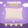 imageUtopia Bedding Toddler Pillow White 24 Pack 12x20 Small Kids Pillow for Sleeping Soft and Breathable Cotton Blend Shell Ideal for Toddler Bed and Travel Intended for Age 2 and upLight Pink