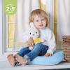imageUtopia Bedding Toddler Pillow White 24 Pack 12x20 Small Kids Pillow for Sleeping Soft and Breathable Cotton Blend Shell Ideal for Toddler Bed and Travel Intended for Age 2 and upLight Blue