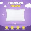 imageUtopia Bedding Toddler Pillow White 24 Pack 12x20 Small Kids Pillow for Sleeping Soft and Breathable Cotton Blend Shell Ideal for Toddler Bed and Travel Intended for Age 2 and upWhite