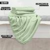 imageUtopia Bedding Twin Sheets Set  Brushed Microfiber  Soft Bed Sheets for Twin Size Bed Set  Includes 1 Fitted 1 Flat ampamp 1 Pillow Case  Deep Pocket White06  Sage